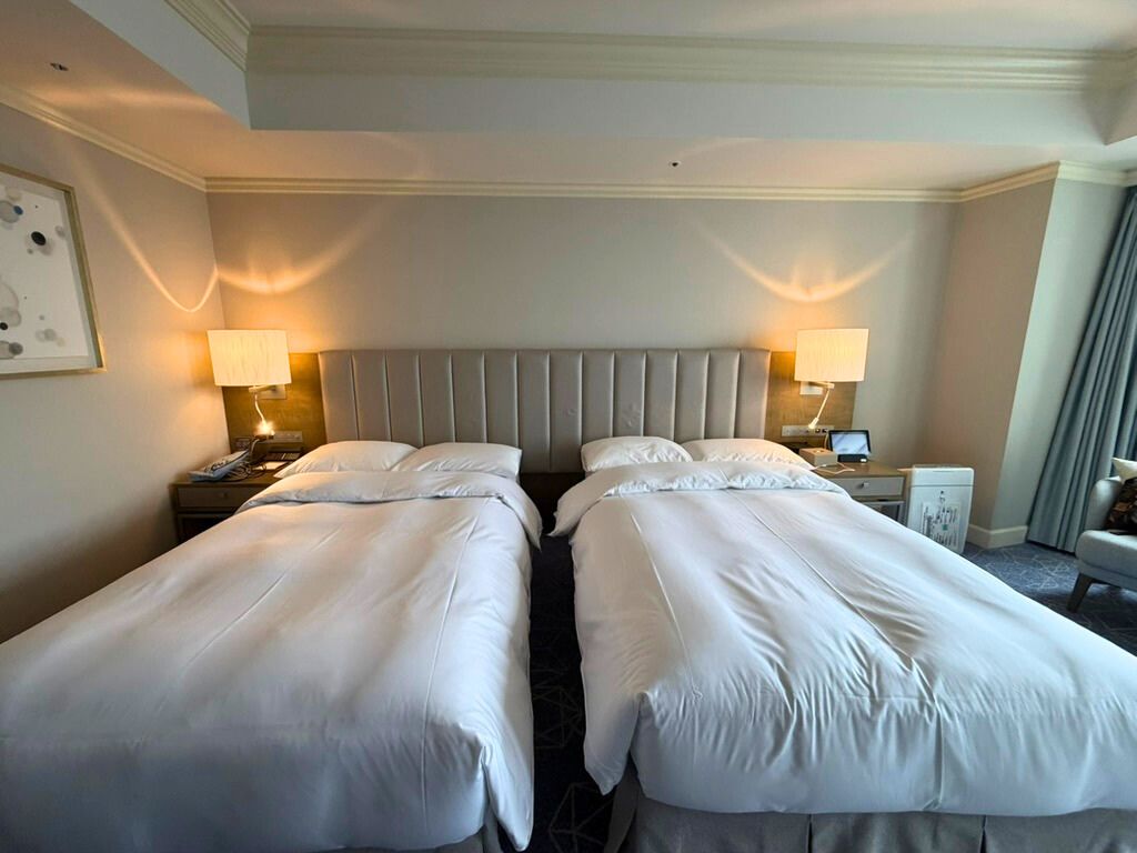 名古屋マリオットアソシアホテル デラックスツインのベッド(ツインベッド2台)