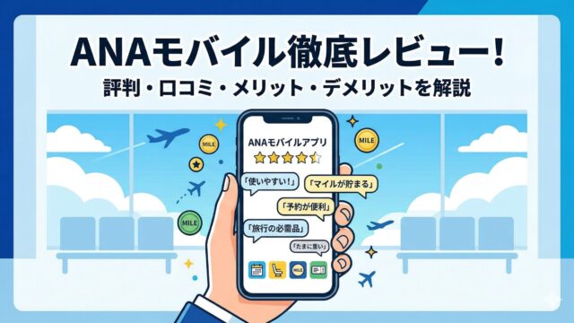ANAモバイルの評判やメリット・デメリットを解説する記事のアイキャッチ画像