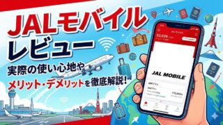 JALモバイルの使い心地やメリット・デメリットを解説する記事のアイキャッチ画像