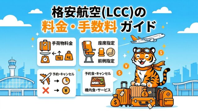 タイガーエア台湾の追加料金まとめを紹介するアイキャッチ画像