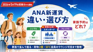 【2026年5月】ANAシンプル・スタンダード・フレックスの違いと選び方｜家族予約の正解