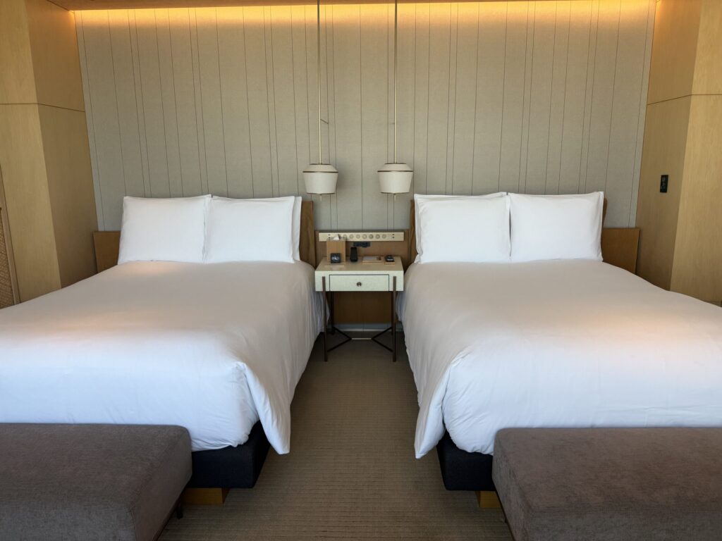 リッツ・カールトン福岡 デラックススイート2ダブルのベッドルーム