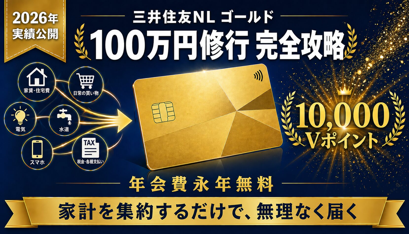 2026年・実績公開】三井住友NLゴールドの100万円修行を達成した話